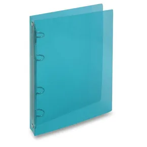 4kroužkový pořadač Transparent modrý